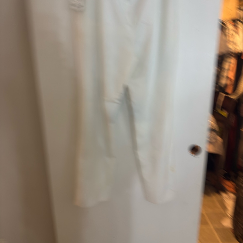 Bar III White Pants with Gold Button Accents - Picture 3 of 3